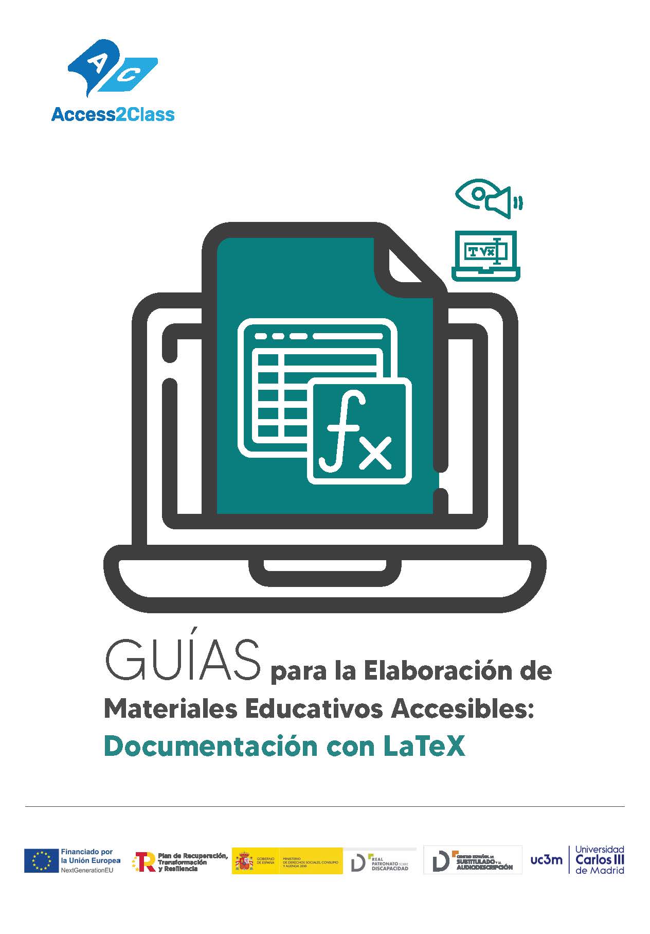 Guías para la elaboración de materiales educativos accesibles: documentación con LaTeX