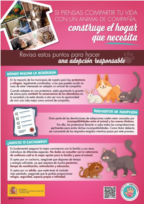 adopta animal de compañía