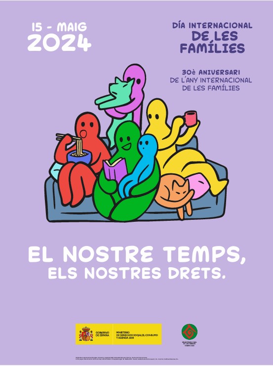 Día internacional de les famílies El nostre temps, els nostres drets : 30è Aniversari de l'any Internacional de les Famílies : 15 - maig 2024