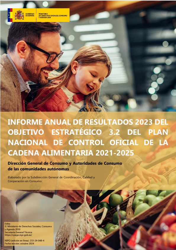 Informe Anual de Resultados 2023 del Objetivo Estratégico 3.2 del Plan Nacional de Control Oficial de la Cadena Alimentaria 2021-2025