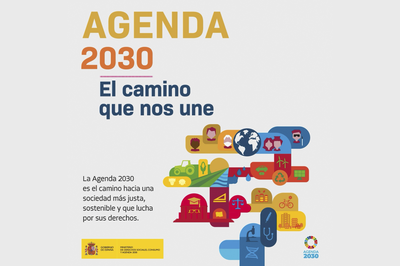 Agenda 2030, El camino que nos une, hacia una sociedad más justa, sostenible y que lucha por sus derechos 